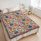 Mexican Floral Fiesta Pattern 042 - 60" x 80" Heirloom Woven Blanket