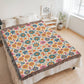 Mexican Floral Fiesta Pattern 025 - 60" x 80" Heirloom Woven Blanket