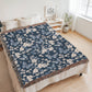 Butterflies And Flowers Pattern 022 - 60" x 80" Heirloom Woven Blanket