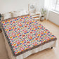 Mexican Floral Fiesta Pattern 020 - 60" x 80" Heirloom Woven Blanket