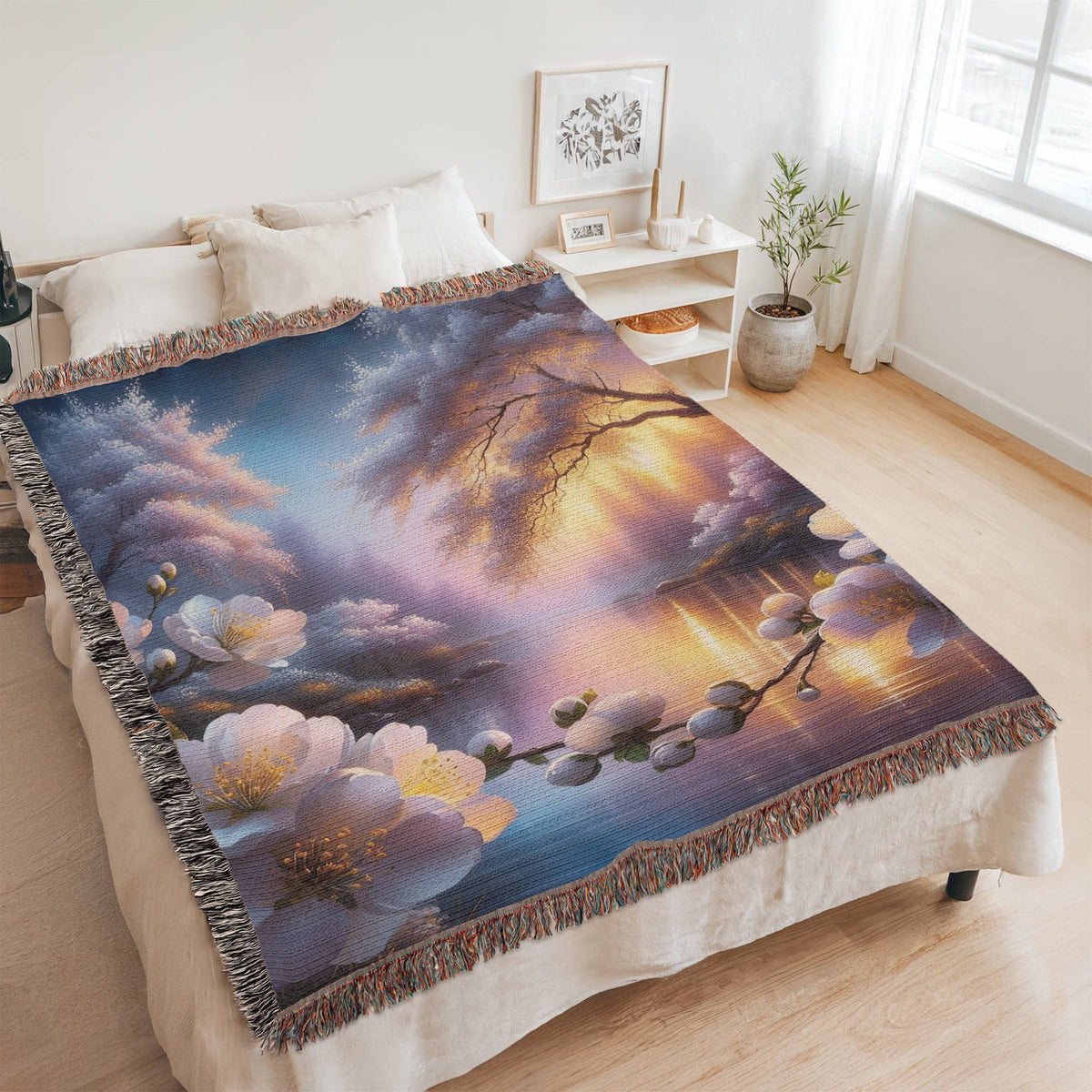 Beautiful Nature Landscape 001 - 60" x 80" Heirloom Woven Blanket