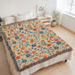 Mexican Floral Fiesta Pattern 012 - 60" x 80" Heirloom Woven Blanket