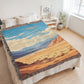 Famous Travel Destinations - Death Valley, California - 60" x 80" Heirloom Woven Blanket