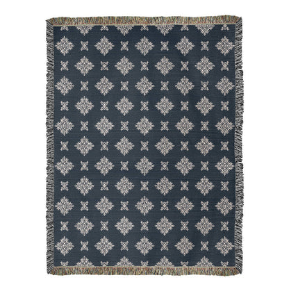 Damask Pattern 010 - 60" x 80" Heirloom Woven Blanket