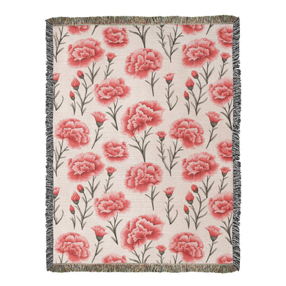 Spring Flowers Pattern 005 - 60" x 80" Heirloom Woven Blanket