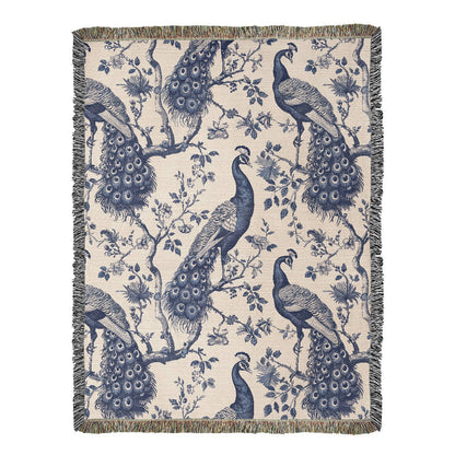 Chinese Ornament Pattern 005 - 60" x 80" Heirloom Woven Blanket