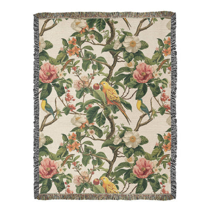 Chinoiserie Pattern 033 - 60" x 80" Heirloom Woven Blanket