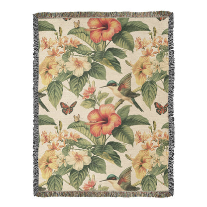 Chinoiserie Pattern 035 - 60" x 80" Heirloom Woven Blanket