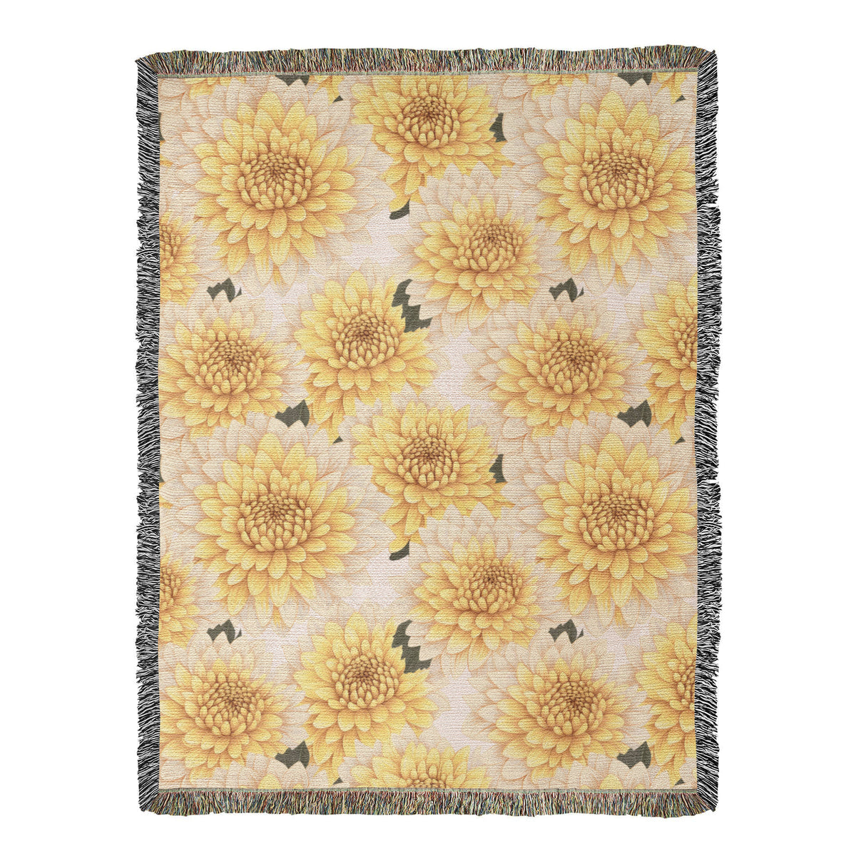 Spring Flowers Pattern 016 - 60" x 80" Heirloom Woven Blanket