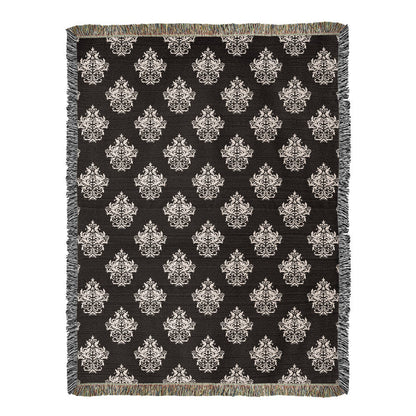 Damask Pattern 018 - 60" x 80" Heirloom Woven Blanket