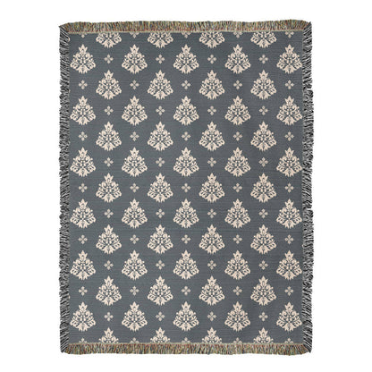 Damask Pattern 035 - 60" x 80" Heirloom Woven Blanket