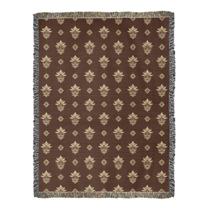 Damask Pattern 002 - 60" x 80" Heirloom Woven Blanket