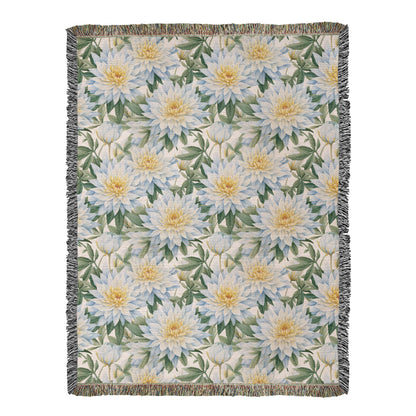 Spring Flowers Pattern 012 - 60" x 80" Heirloom Woven Blanket