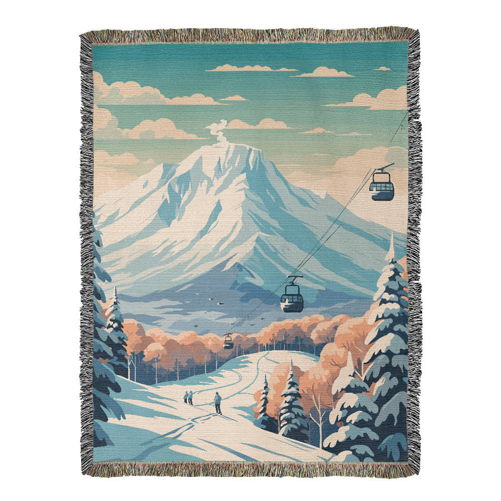 Famous Travel Destinations - Niseko, Japan - 60" x 80" Heirloom Woven Blanket