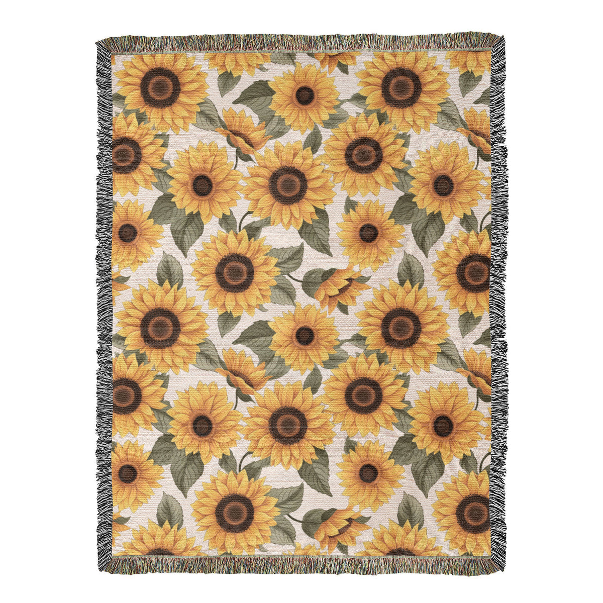 Spring Flowers Pattern 017 - 60" x 80" Heirloom Woven Blanket