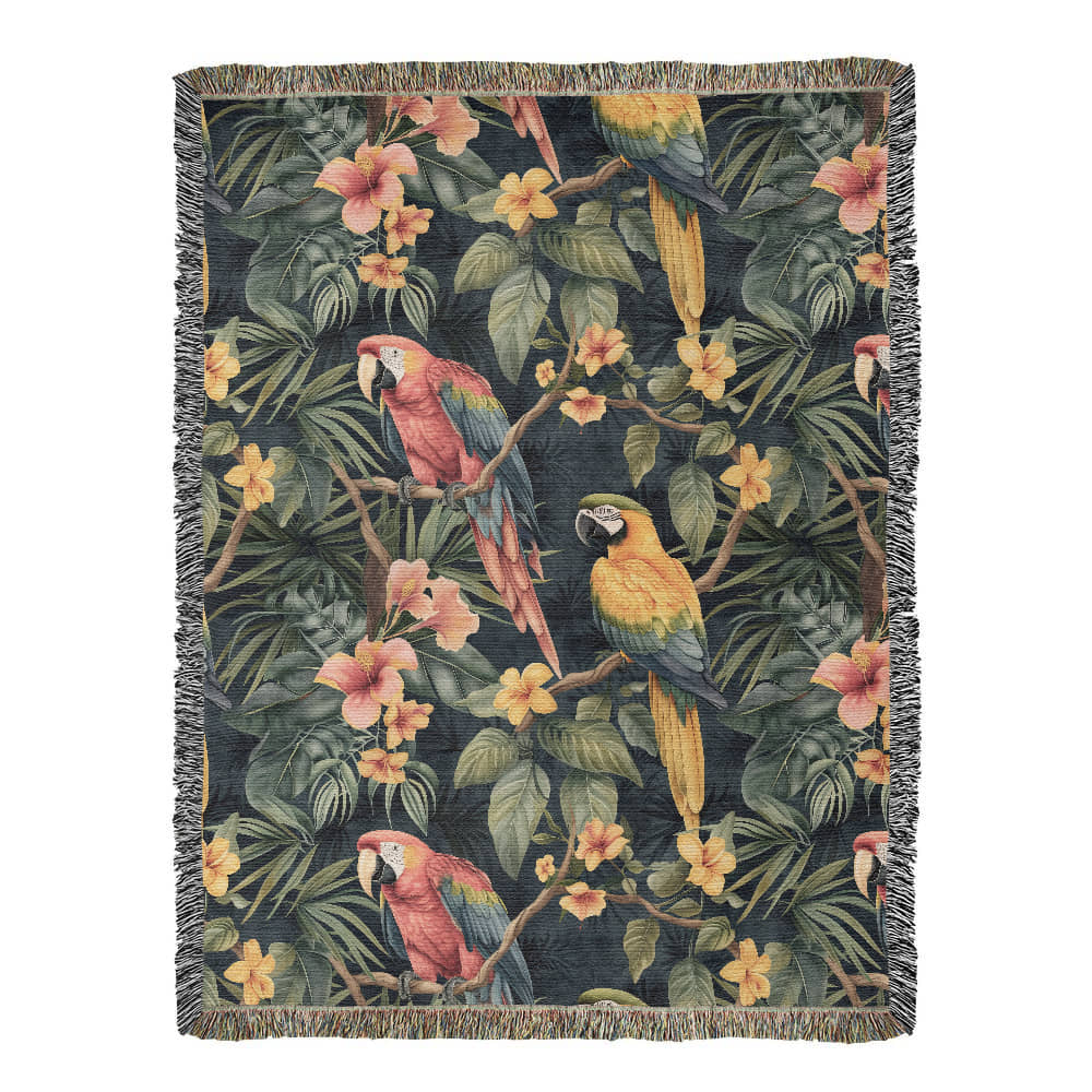 Chinoiserie Pattern 029 - 60" x 80" Heirloom Woven Blanket