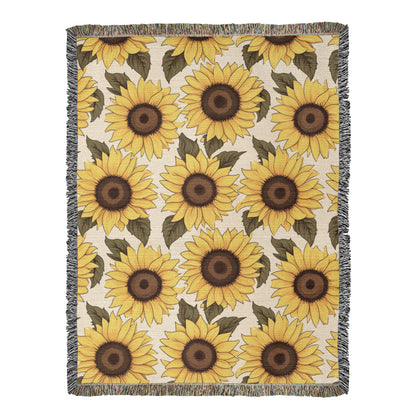 Spring Flowers Pattern 009 - 60" x 80" Heirloom Woven Blanket