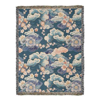 Chinoiserie Pattern 011 - 60" x 80" Heirloom Woven Blanket