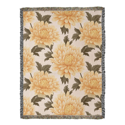 Spring Flowers Pattern 003 - 60" x 80" Heirloom Woven Blanket