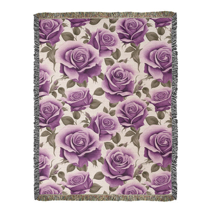 Spring Flowers Pattern 013 - 60" x 80" Heirloom Woven Blanket