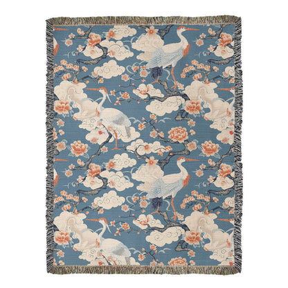 Chinoiserie Pattern 012 - 60" x 80" Heirloom Woven Blanket