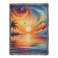 Colorful Sunset 09 - 60" x 80" Heirloom Woven Blanket