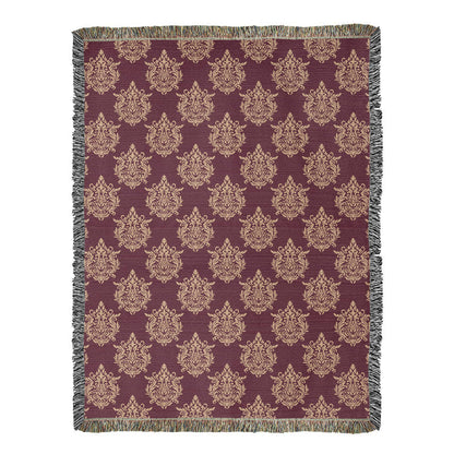 Damask Pattern 013 - 60" x 80" Heirloom Woven Blanket