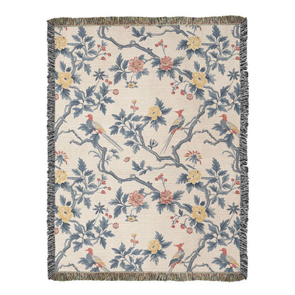 Chinoiserie Pattern 010 - 60" x 80" Heirloom Woven Blanket