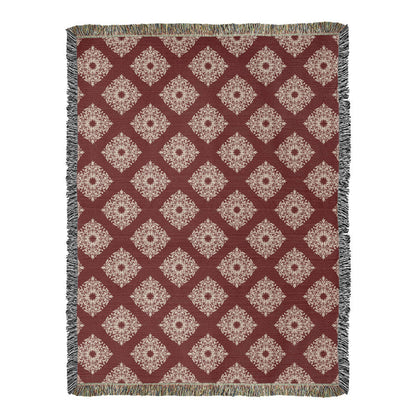 Damask Pattern 019 - 60" x 80" Heirloom Woven Blanket