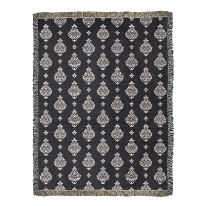 Damask Pattern 033 - 60" x 80" Heirloom Woven Blanket