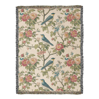 Chinoiserie Pattern 027 - 60" x 80" Heirloom Woven Blanket