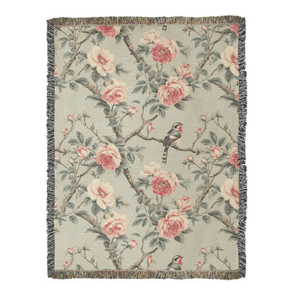 Chinoiserie Pattern 028 - 60" x 80" Heirloom Woven Blanket