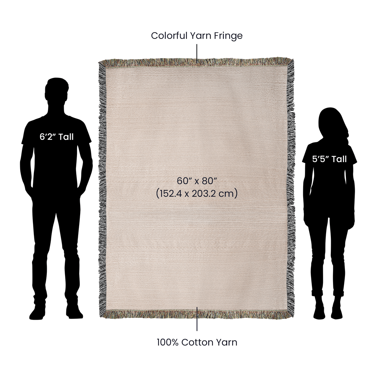 Oversized Floral Pattern 027 - 60" x 80" Heirloom Woven Blanket