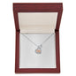 Baby Feet Heart Necklace