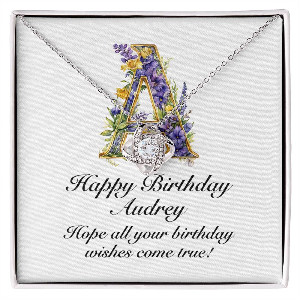 Happy Birthday Audrey v02 - Love Knot Necklace
