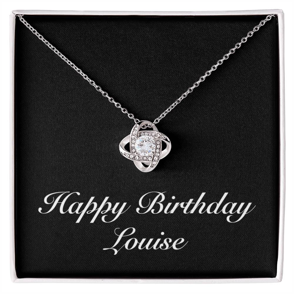 Happy Birthday Louise v2 - Love Knot Necklace