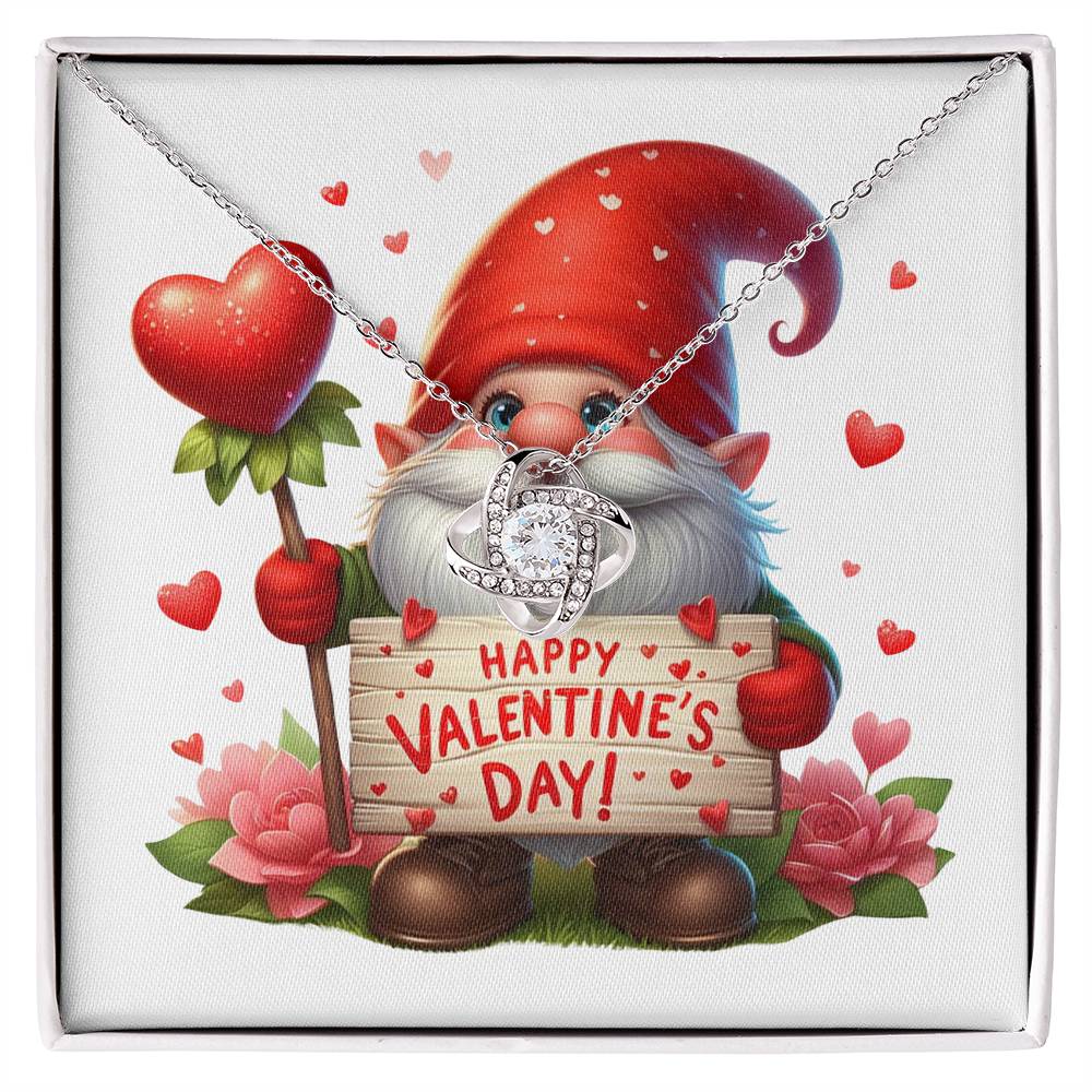 Happy Valentine's Day Gnomes 020 - Love Knot Necklace