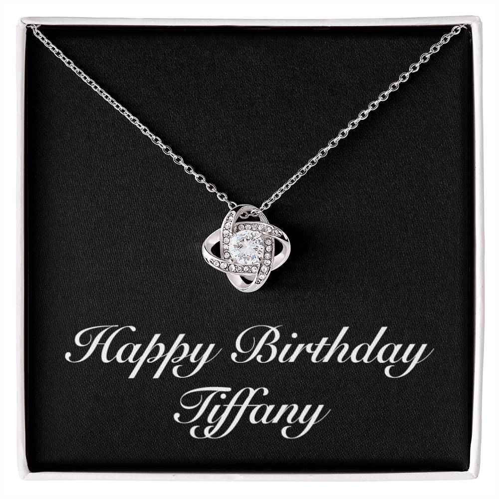 Happy Birthday Tiffany v2 - Love Knot Necklace