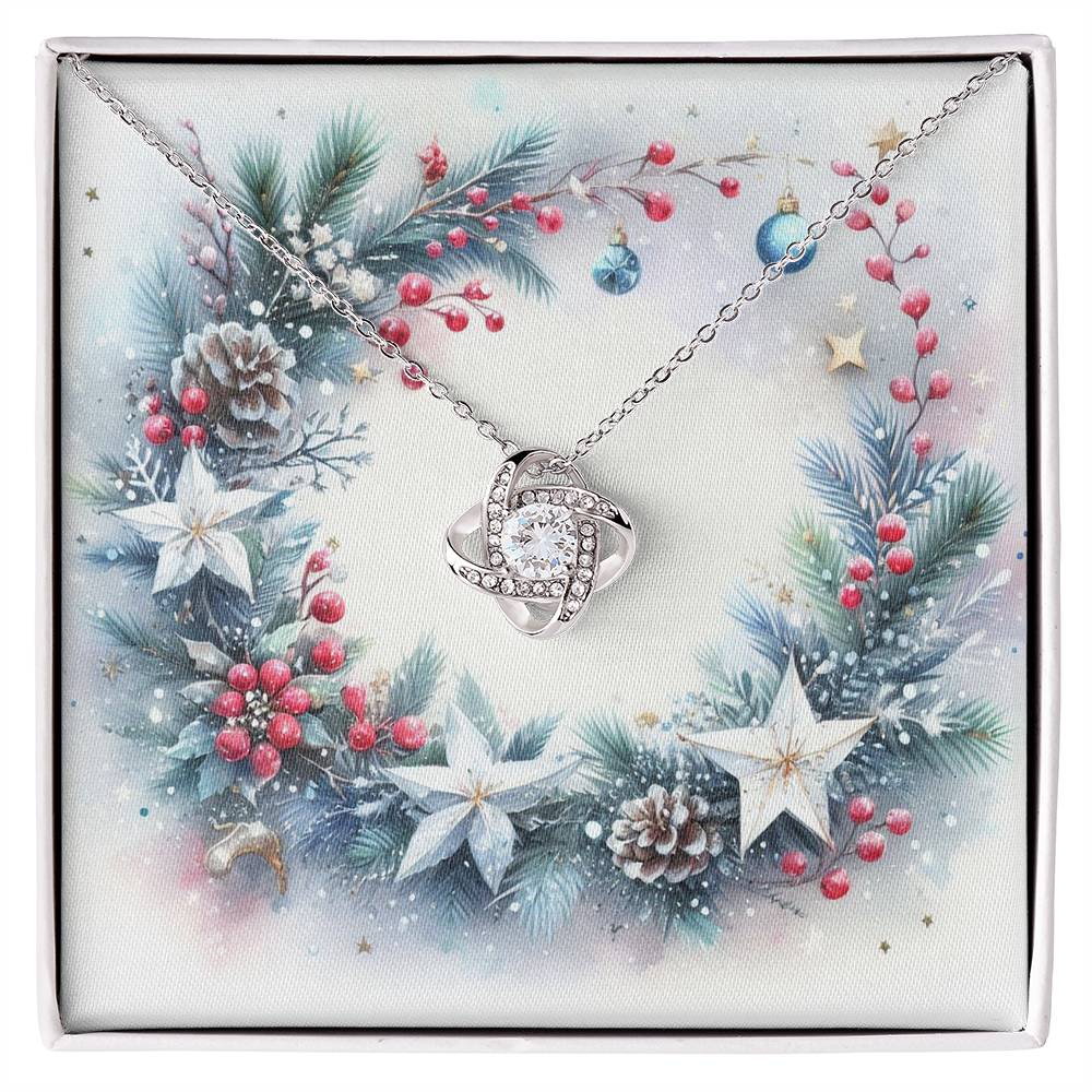 Christmas Background 094 - Love Knot Necklace