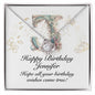 Happy Birthday Jennifer v01 - Love Knot Necklace