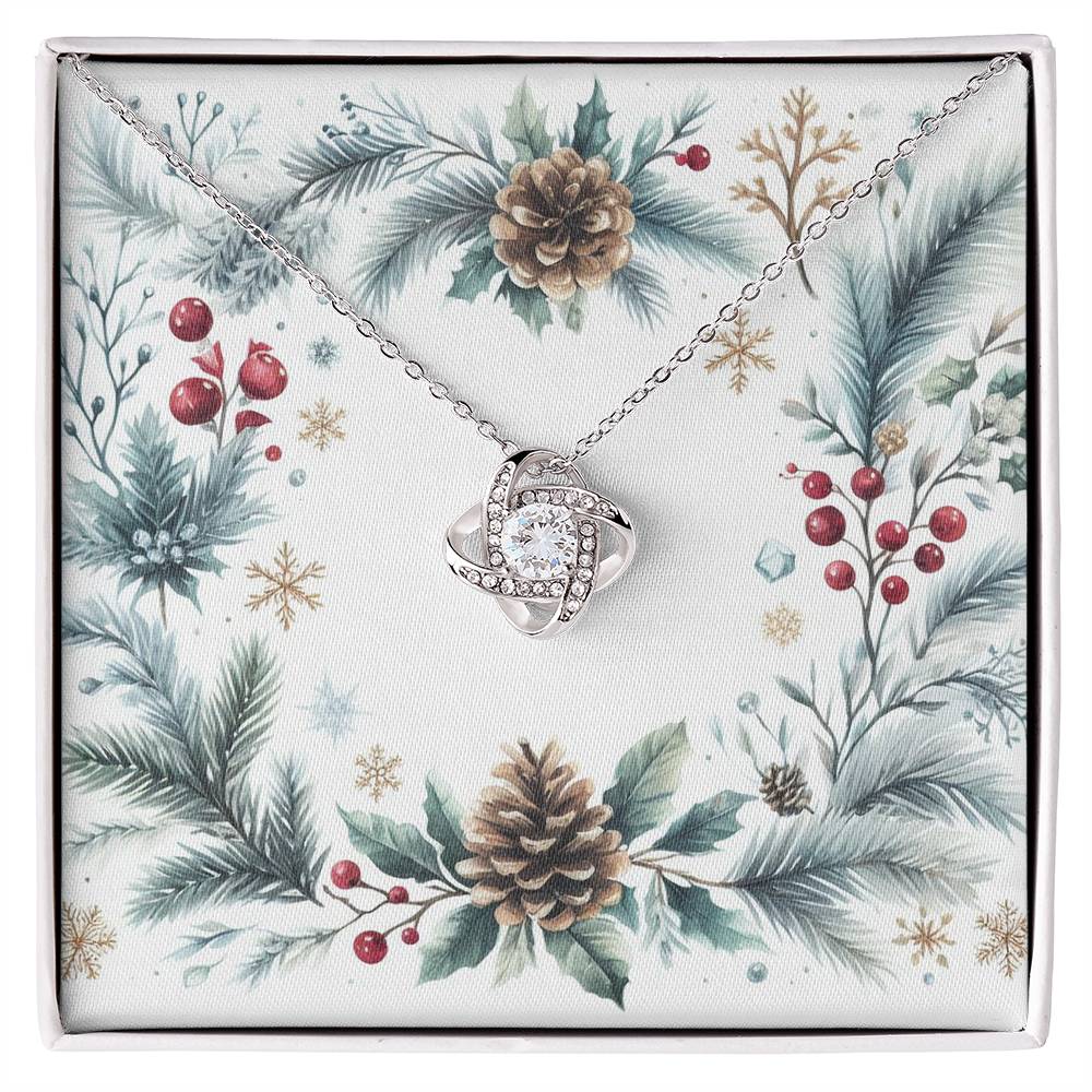 Christmas Background 092 - Love Knot Necklace