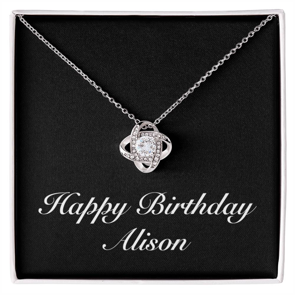 Happy Birthday Alison v2 - Love Knot Necklace