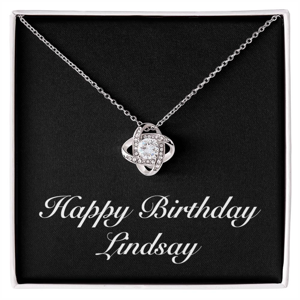 Happy Birthday Lindsay v2 - Love Knot Necklace