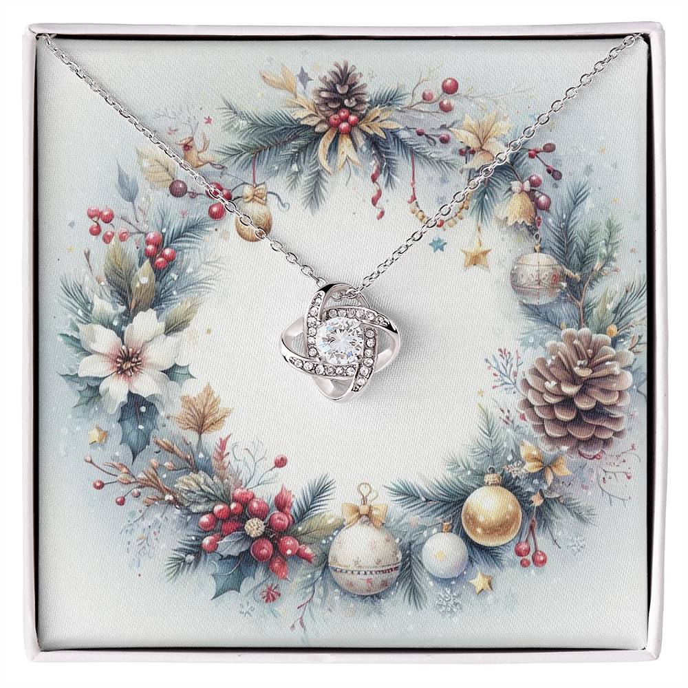 Christmas Background 075 - Love Knot Necklace
