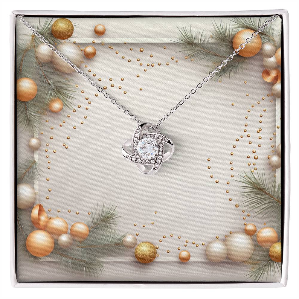 Christmas Background 039 - Love Knot Necklace