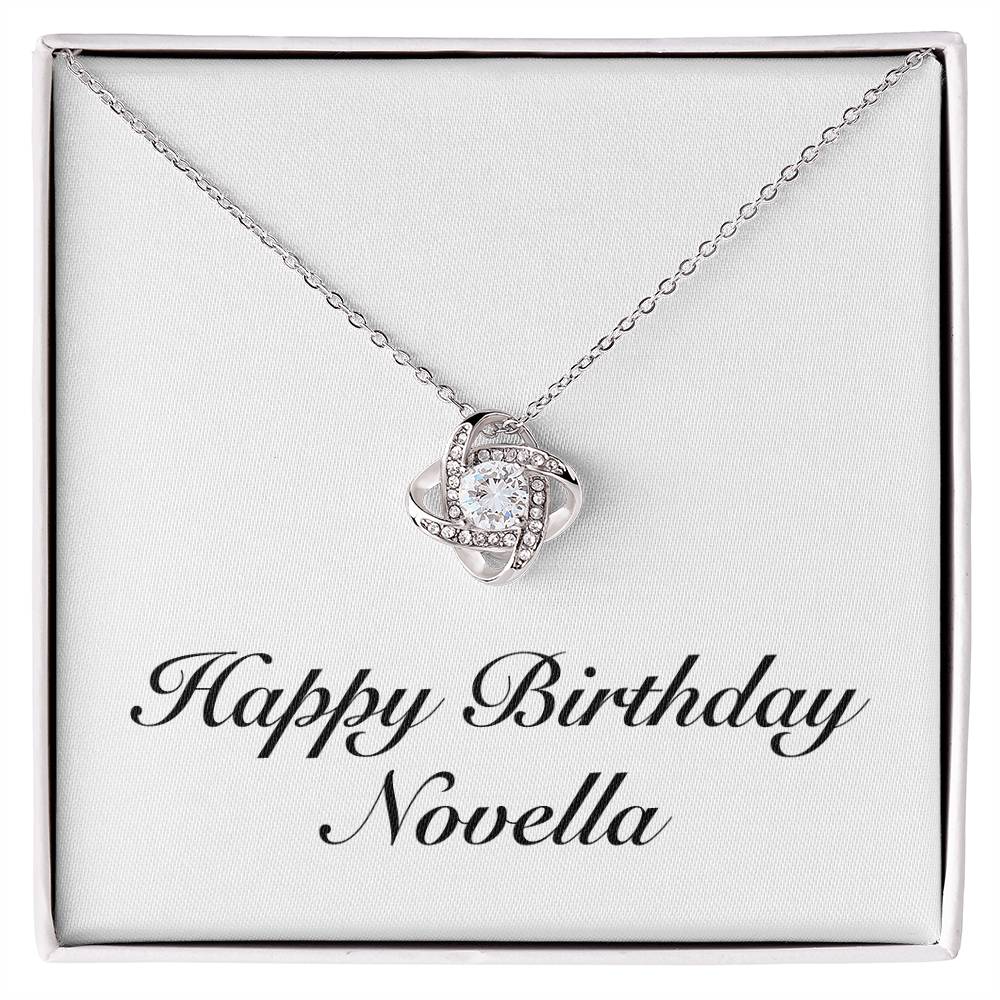 Happy Birthday Novella - Love Knot Necklace