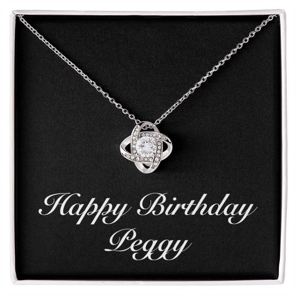 Happy Birthday Peggy v2 - Love Knot Necklace
