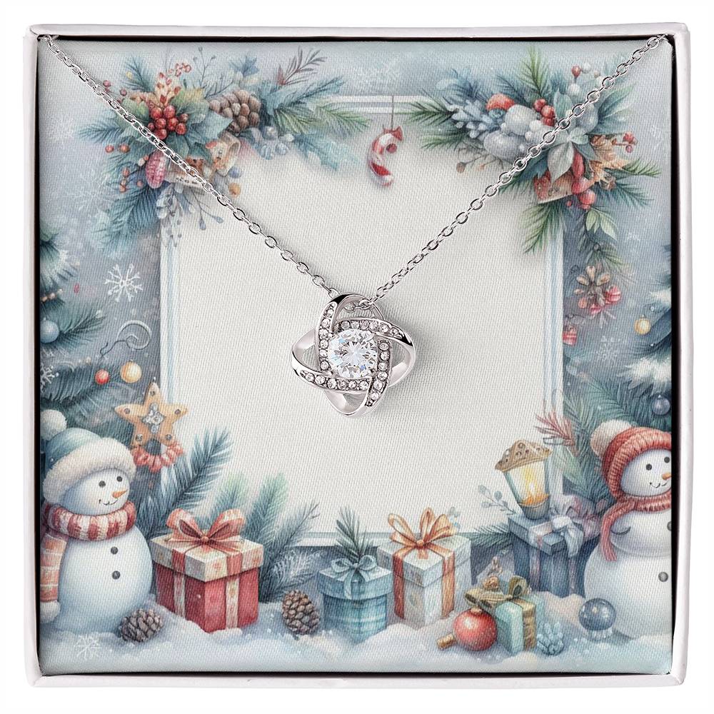 Christmas Background 093 - Love Knot Necklace