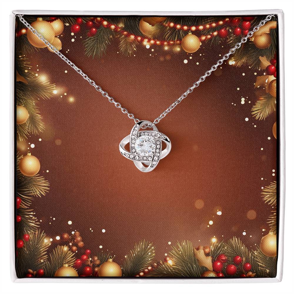 Christmas Background 020 - Love Knot Necklace