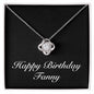 Happy Birthday Fanny v2 - Love Knot Necklace
